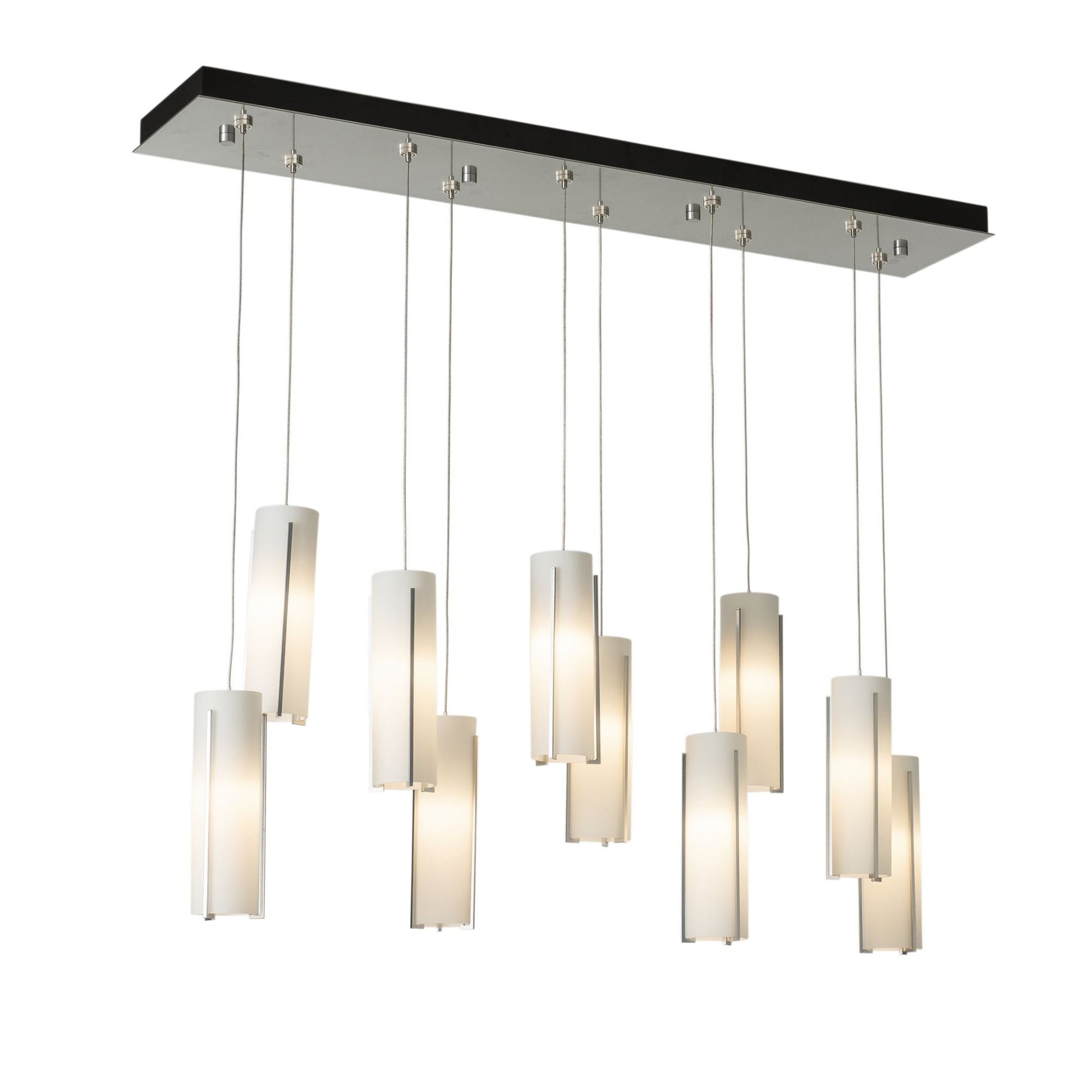 Exos Glass 10-Light Pendant 10-Light Opal Glass (GG) in Sterling
