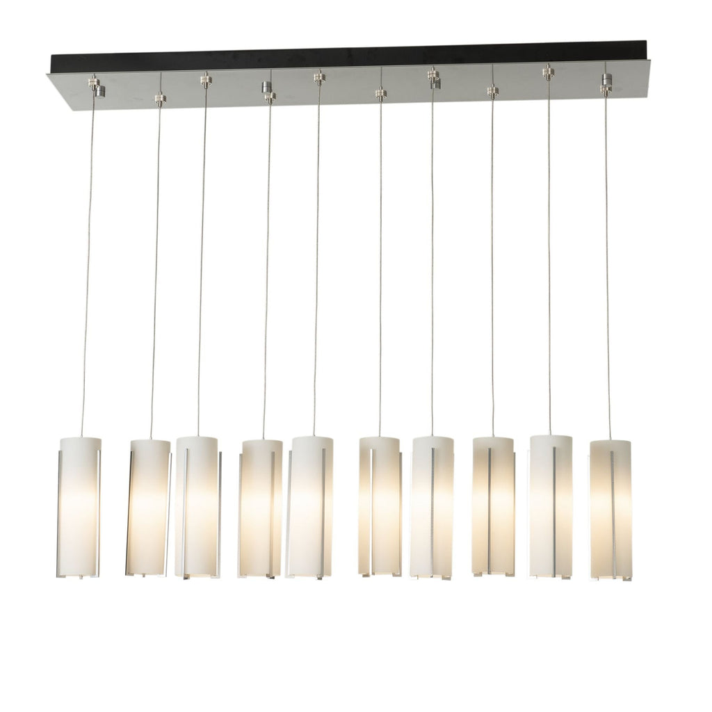 Exos Glass 10-Light Pendant 10-Light Opal Glass (GG) in Sterling