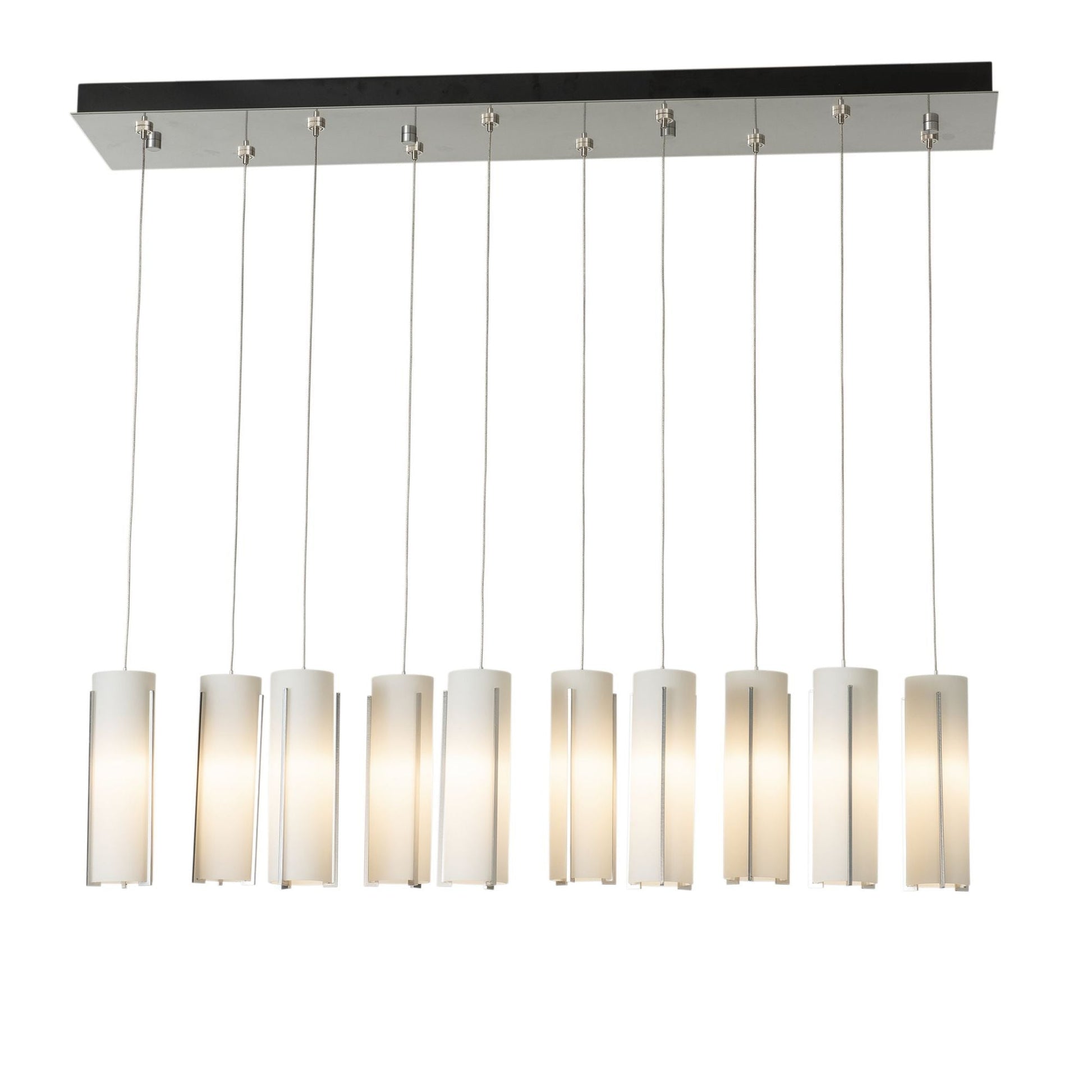 Exos Glass 10-Light Pendant 10-Light Opal Glass (GG) in Sterling