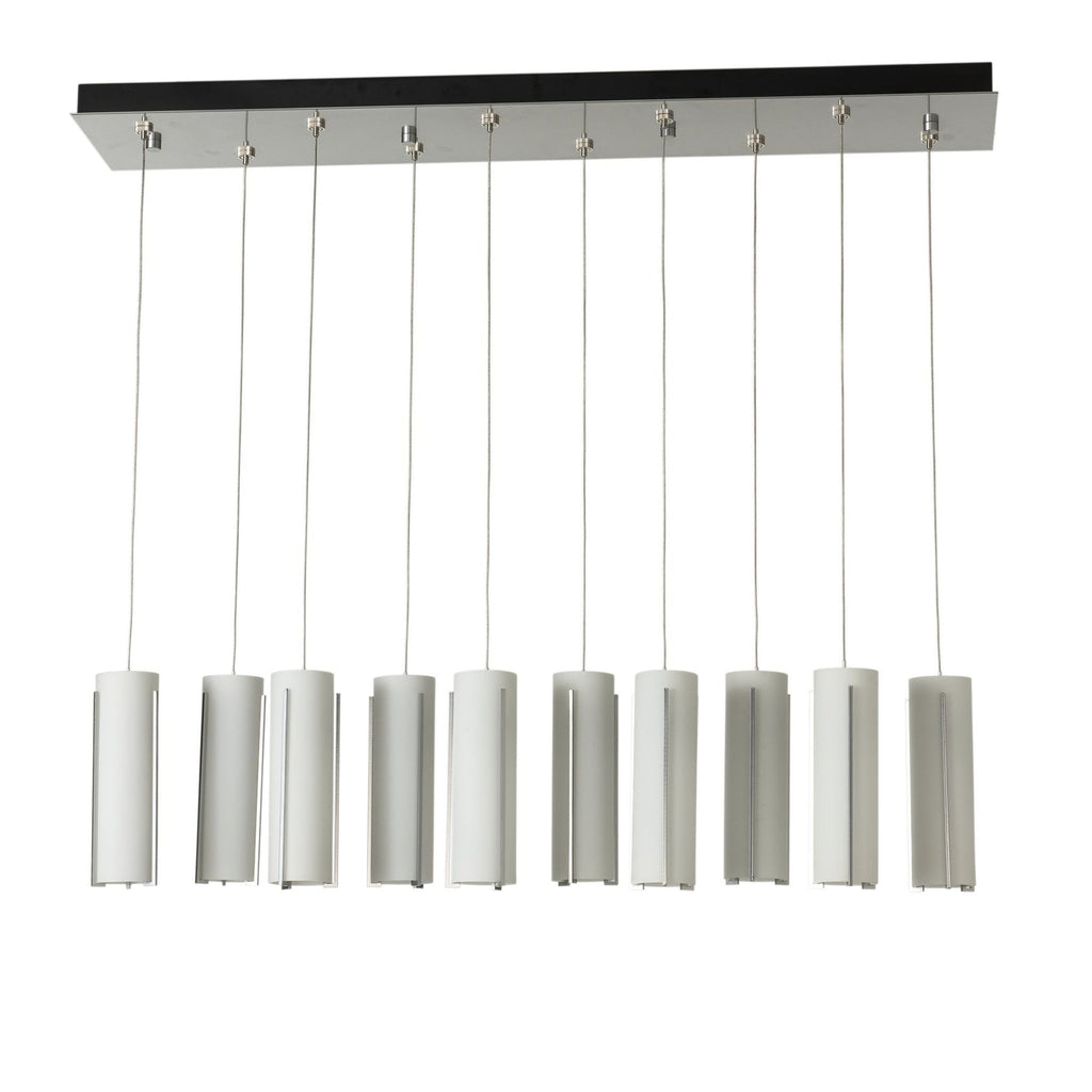 Exos Glass 10-Light Pendant 10-Light Opal Glass (GG) in Sterling