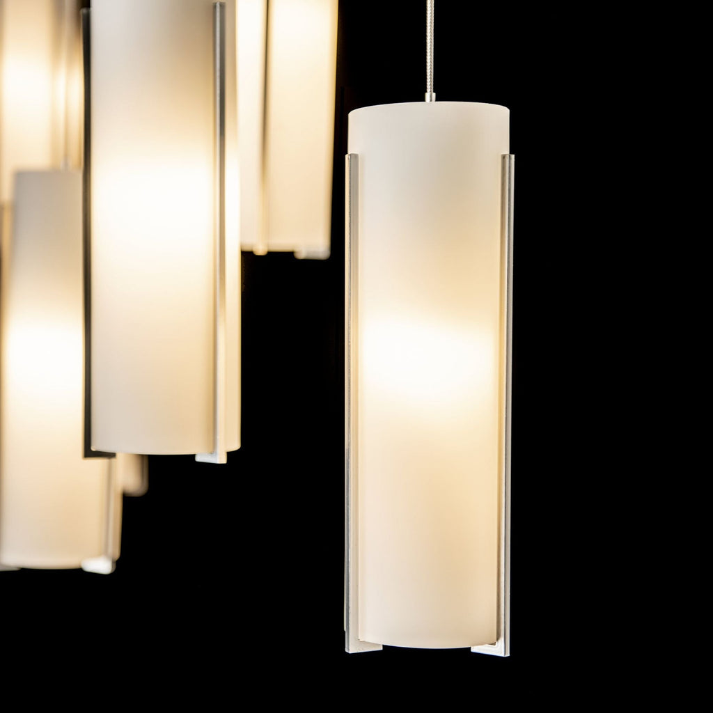 Exos Glass 10-Light Pendant 10-Light Opal Glass (GG) in Sterling