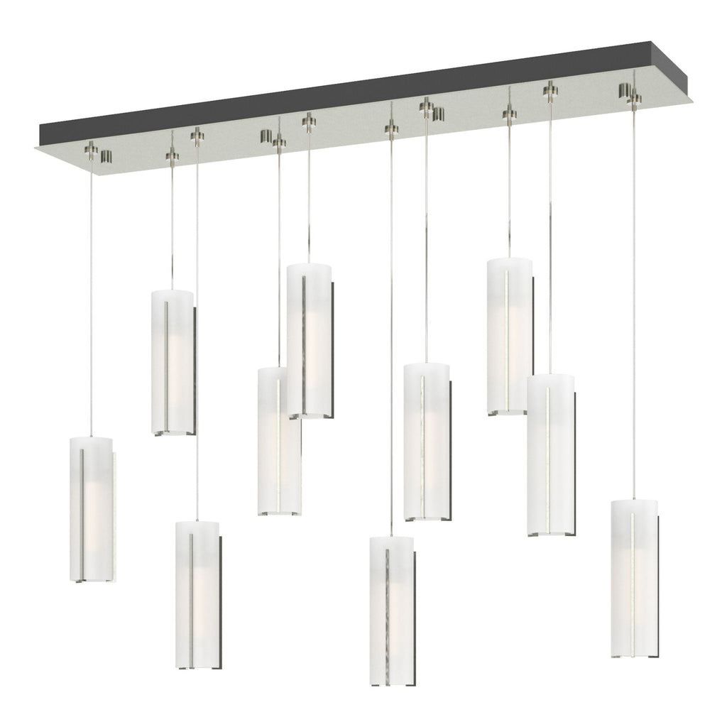 Exos Glass 10-Light Pendant 10-Light Opal Glass (GG) in Sterling