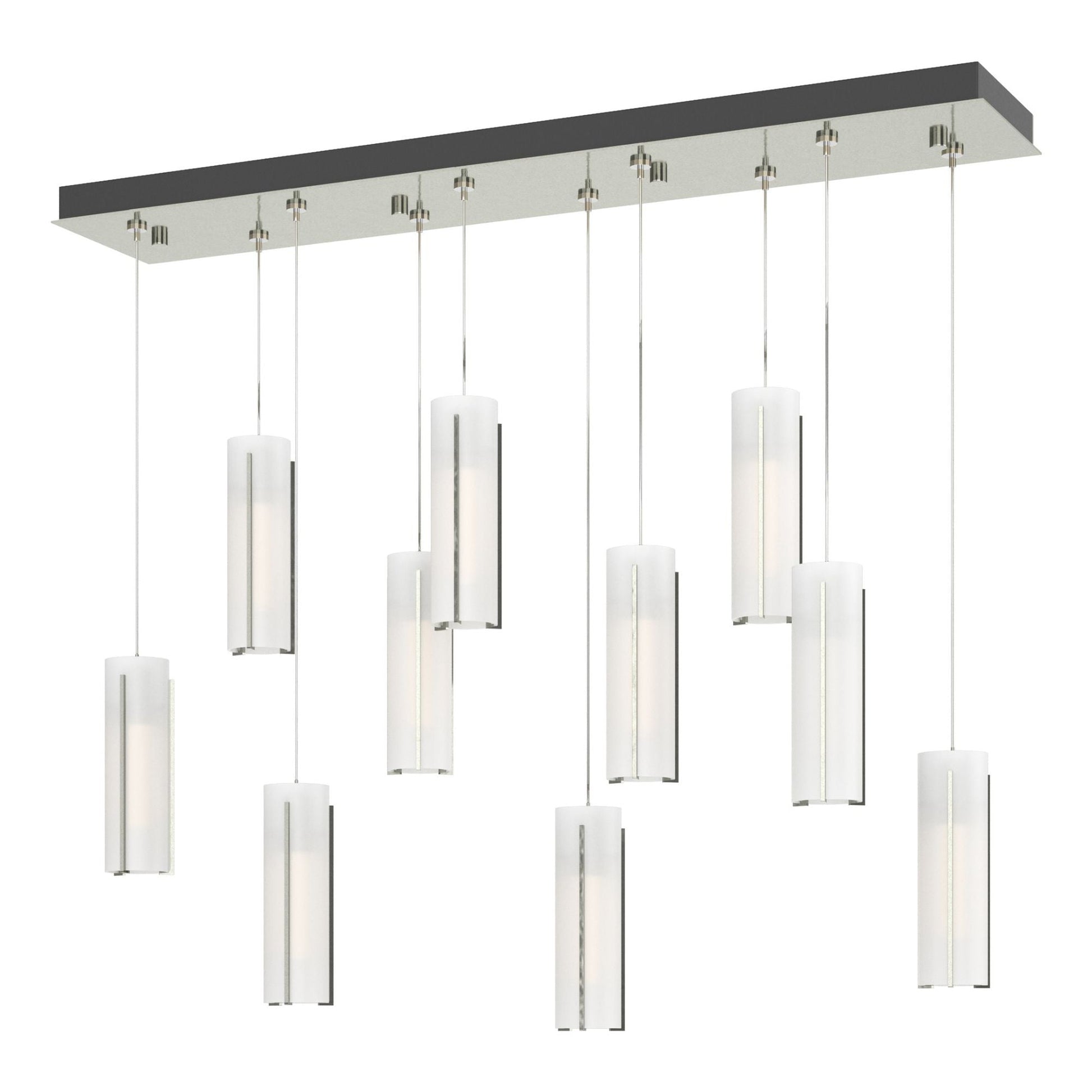 Exos Glass 10-Light Pendant 10-Light Opal Glass (GG) in Sterling