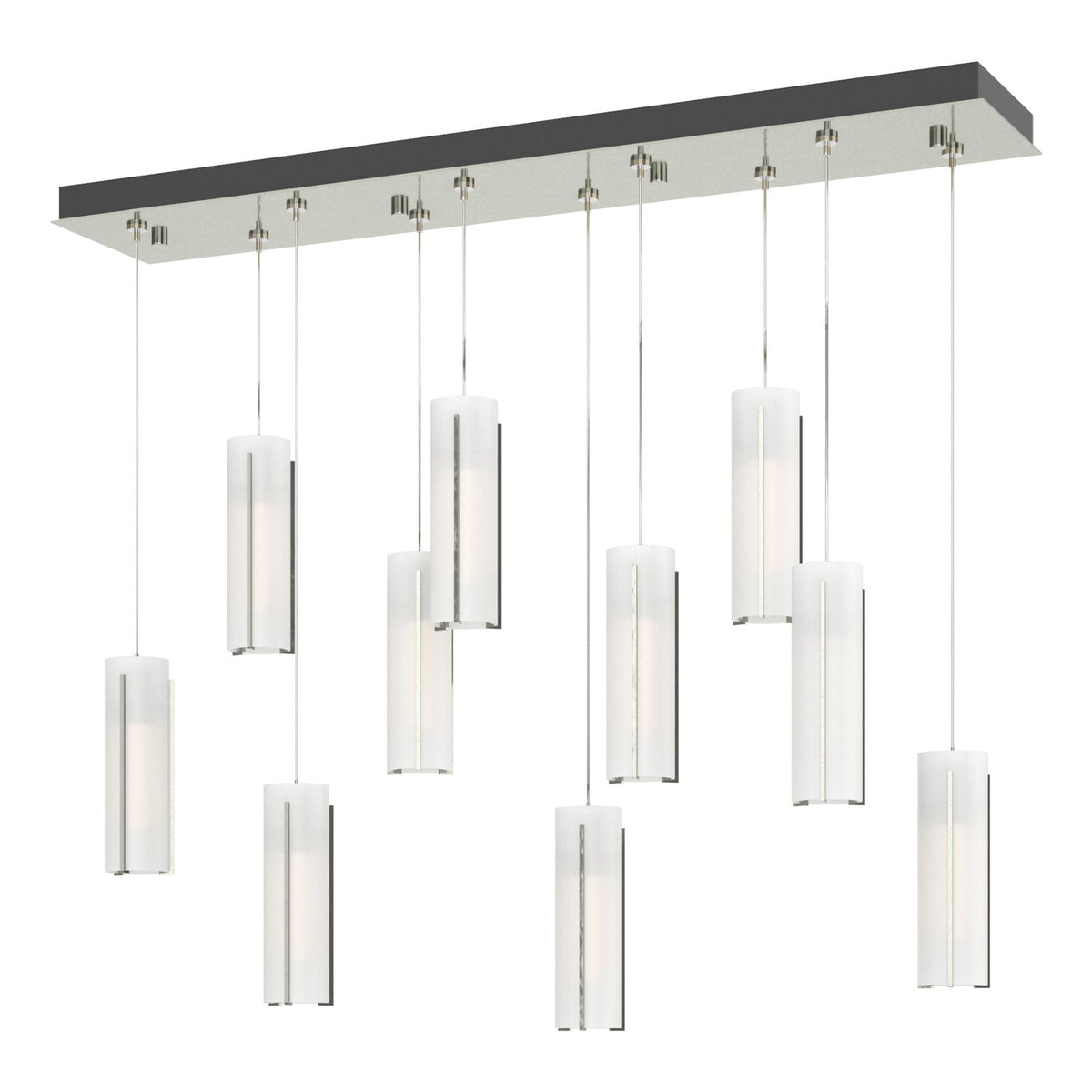 Exos Glass 10-Light Pendant 10-Light Opal Glass (GG) in Sterling