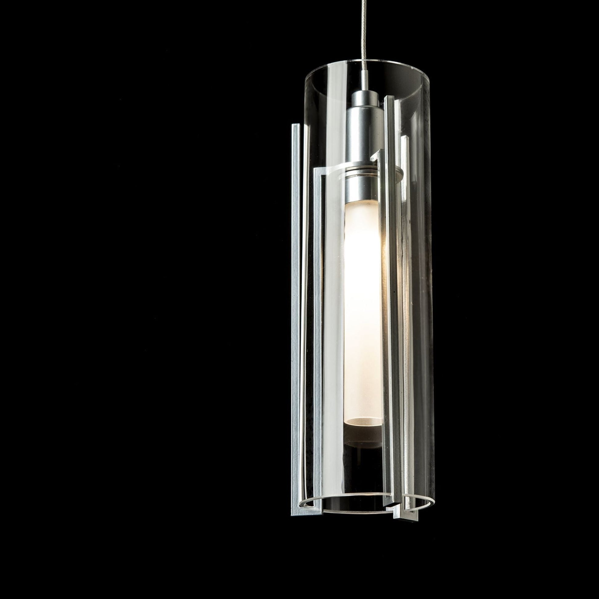 Exos Glass 10-Light Pendant 10-Light Clear Glass (ZM) in Sterling