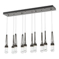 Link 10-Light Clear Glass Pendant 10-Light Clear Glass (ZM) in Oil Rubbed Bronze