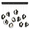 Riza 10-Light Pendant 10-Light Opal Glass (GG) in Black