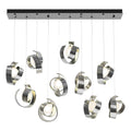 Riza 10-Light Pendant 10-Light Opal Glass (GG) in Sterling