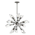 Luma 12-Light Starburst Pendant 12-Light Crystal in Dark Smoke