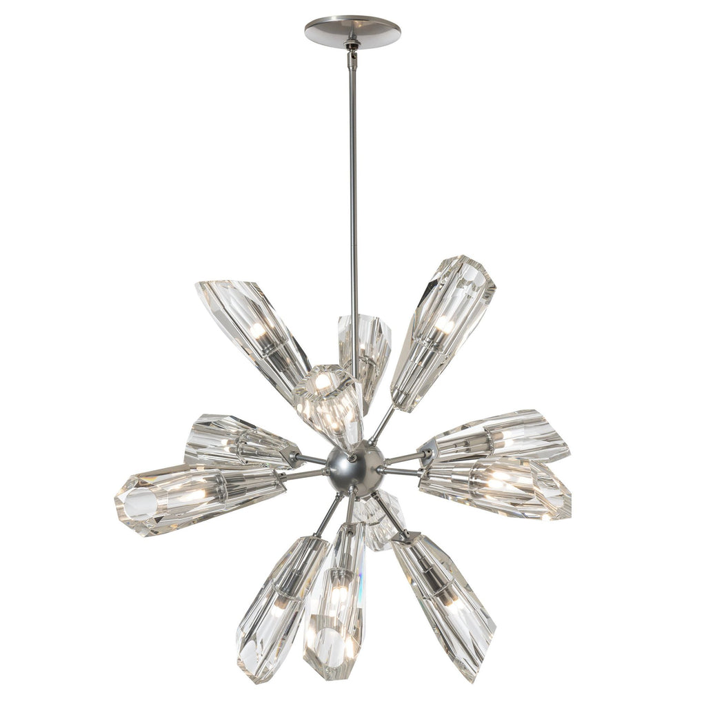 Luma 12-Light Starburst Pendant 12-Light Crystal in Sterling