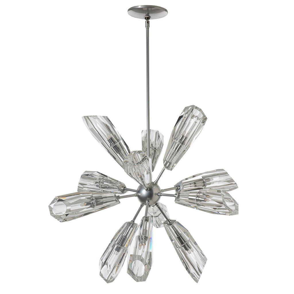 Luma 12-Light Starburst Pendant 12-Light Crystal in Sterling