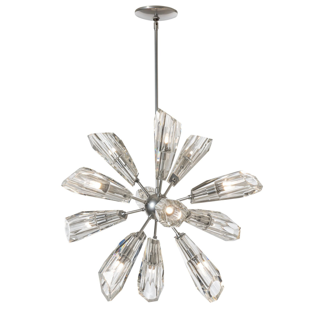 Luma 12-Light Starburst Pendant 12-Light Crystal in Sterling
