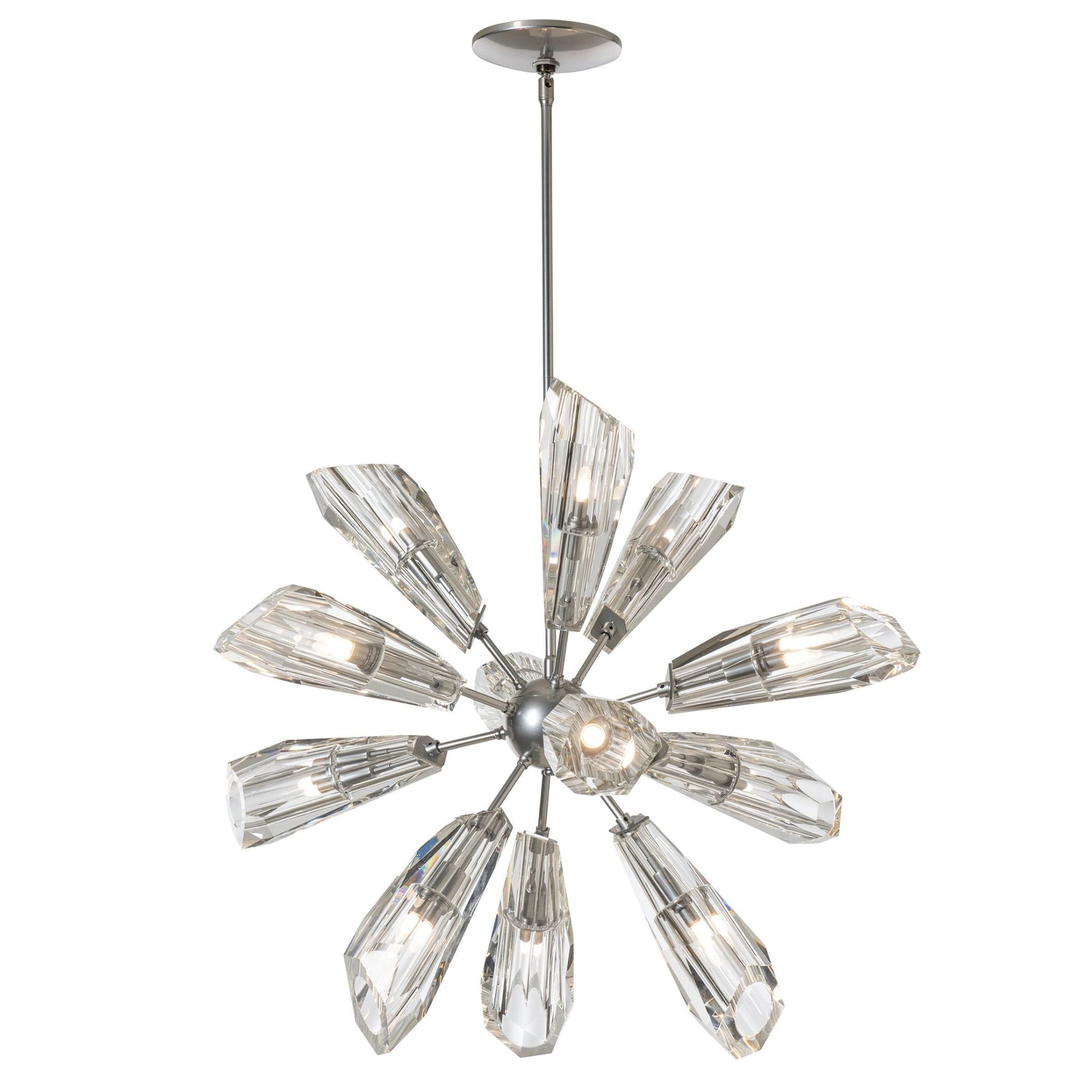 Luma 12-Light Starburst Pendant 12-Light Crystal in Sterling