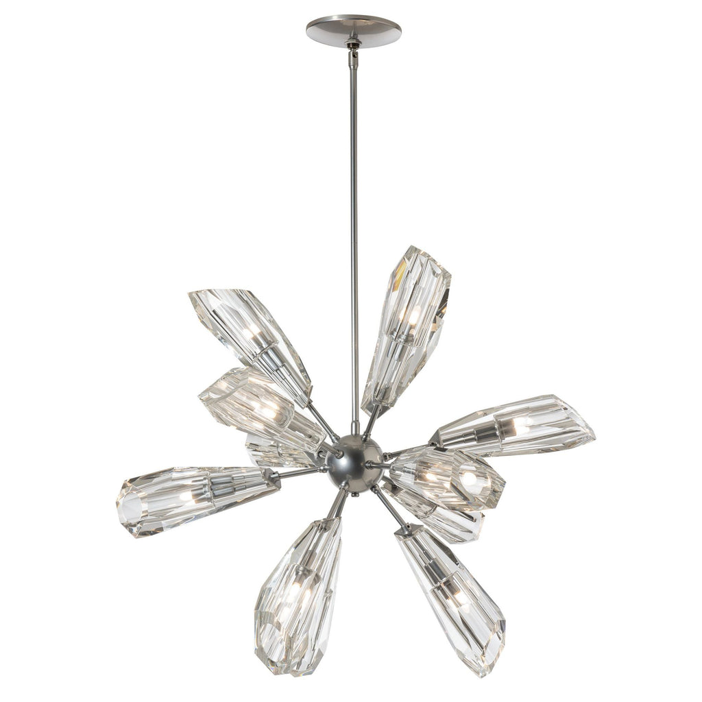 Luma 12-Light Starburst Pendant 12-Light Crystal in Sterling