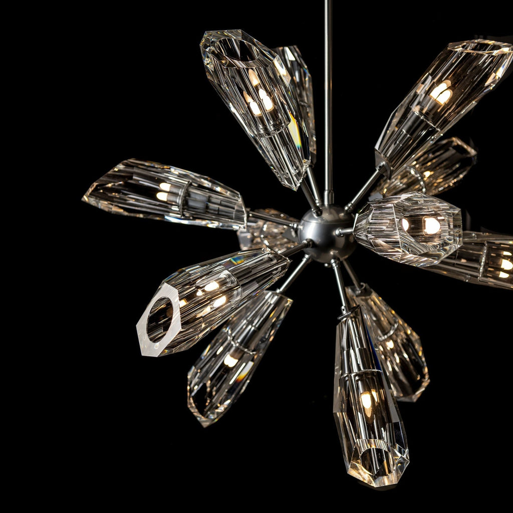 Luma 12-Light Starburst Pendant 12-Light Crystal in Sterling
