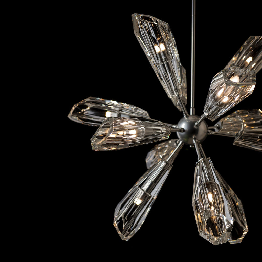 Luma 12-Light Starburst Pendant 12-Light Crystal in Sterling