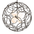 Olympus Orb Pendant 6-Light Opal Glass (GG) in Dark Smoke