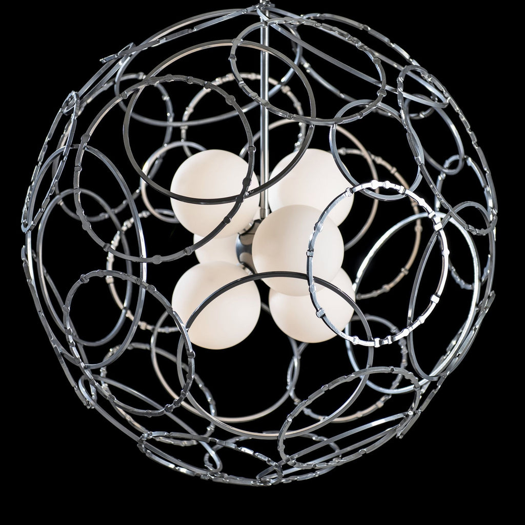 Olympus Orb Pendant 6-Light Opal Glass (GG) in Sterling