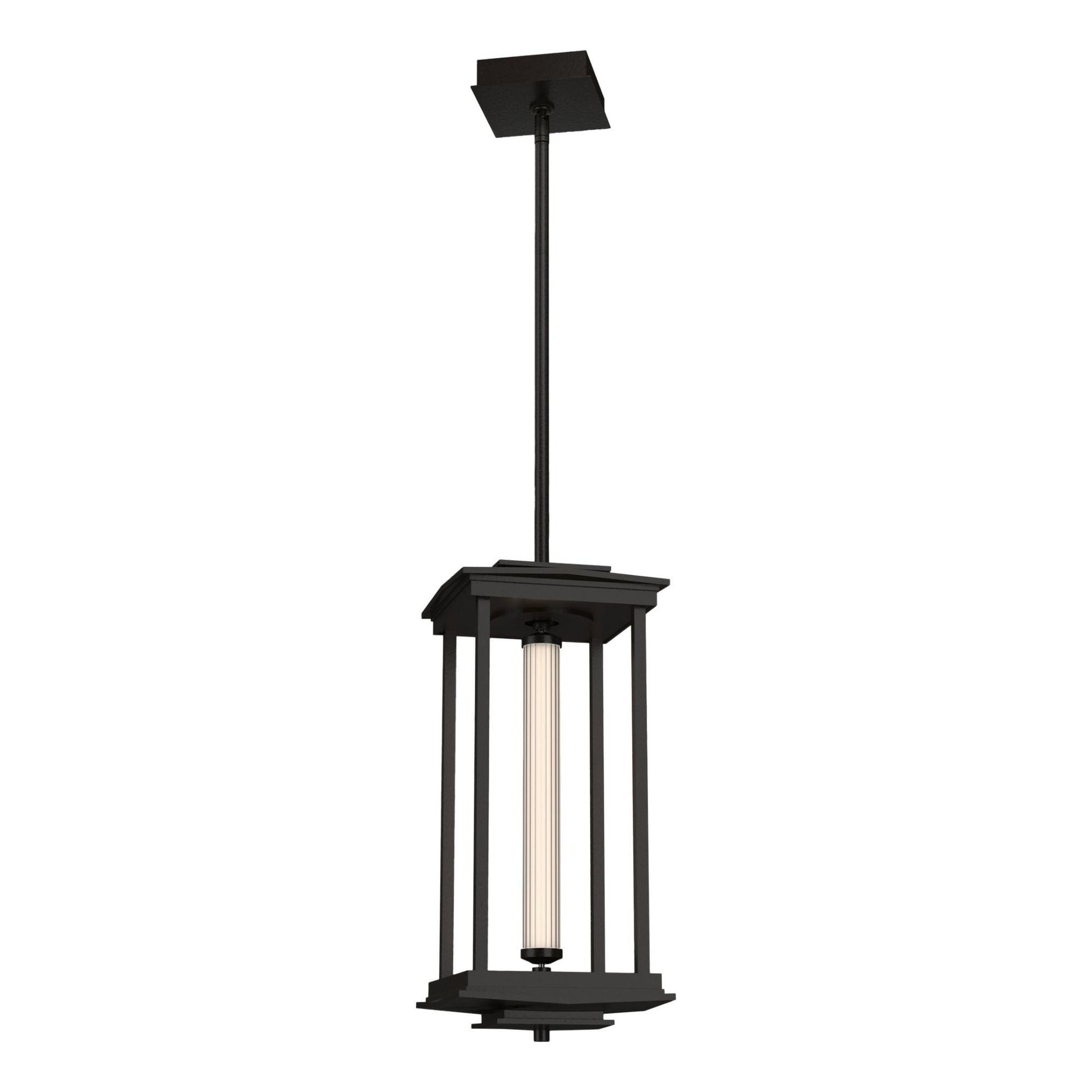 Athena 1-Light Medium LED Lantern LED Clear Glass (ZM) in Oil Rubbed Bronze