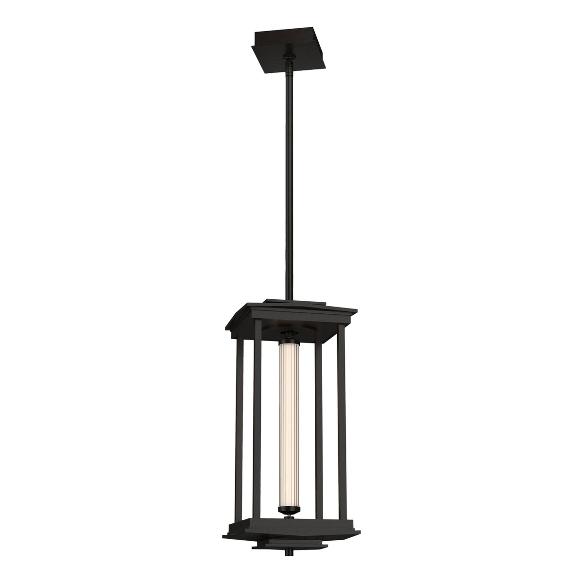 Athena 1-Light Medium LED Lantern LED Clear Glass (ZM) in Oil Rubbed Bronze