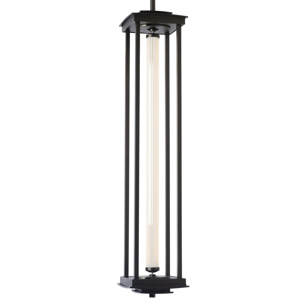 Athena 1-Light Large LED Lantern LED Clear Glass (ZM) in Oil Rubbed Bronze
