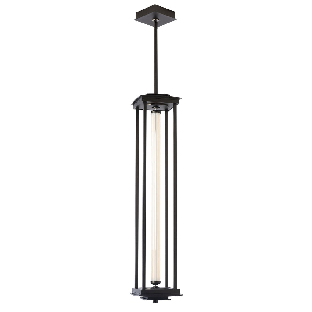 Athena 1-Light Large LED Lantern LED Clear Glass (ZM) in Oil Rubbed Bronze
