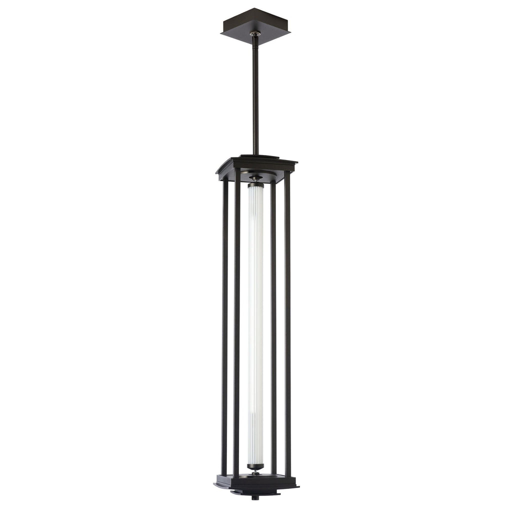 Athena 1-Light Large LED Lantern LED Clear Glass (ZM) in Oil Rubbed Bronze