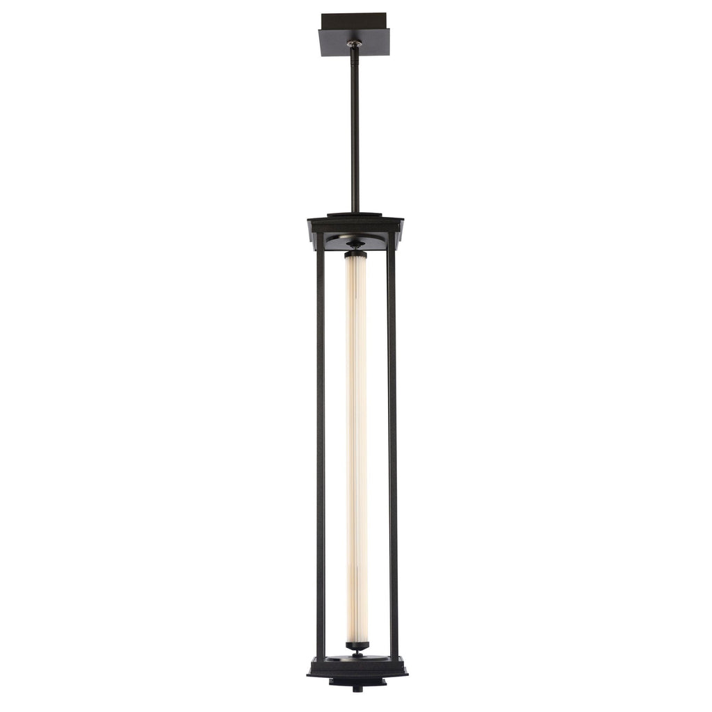 Athena 1-Light Large LED Lantern LED Clear Glass (ZM) in Oil Rubbed Bronze