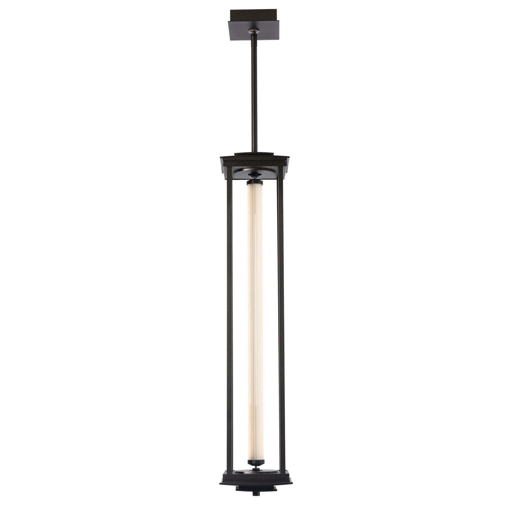 Athena 1-Light Large LED Lantern LED Clear Glass (ZM) in Oil Rubbed Bronze