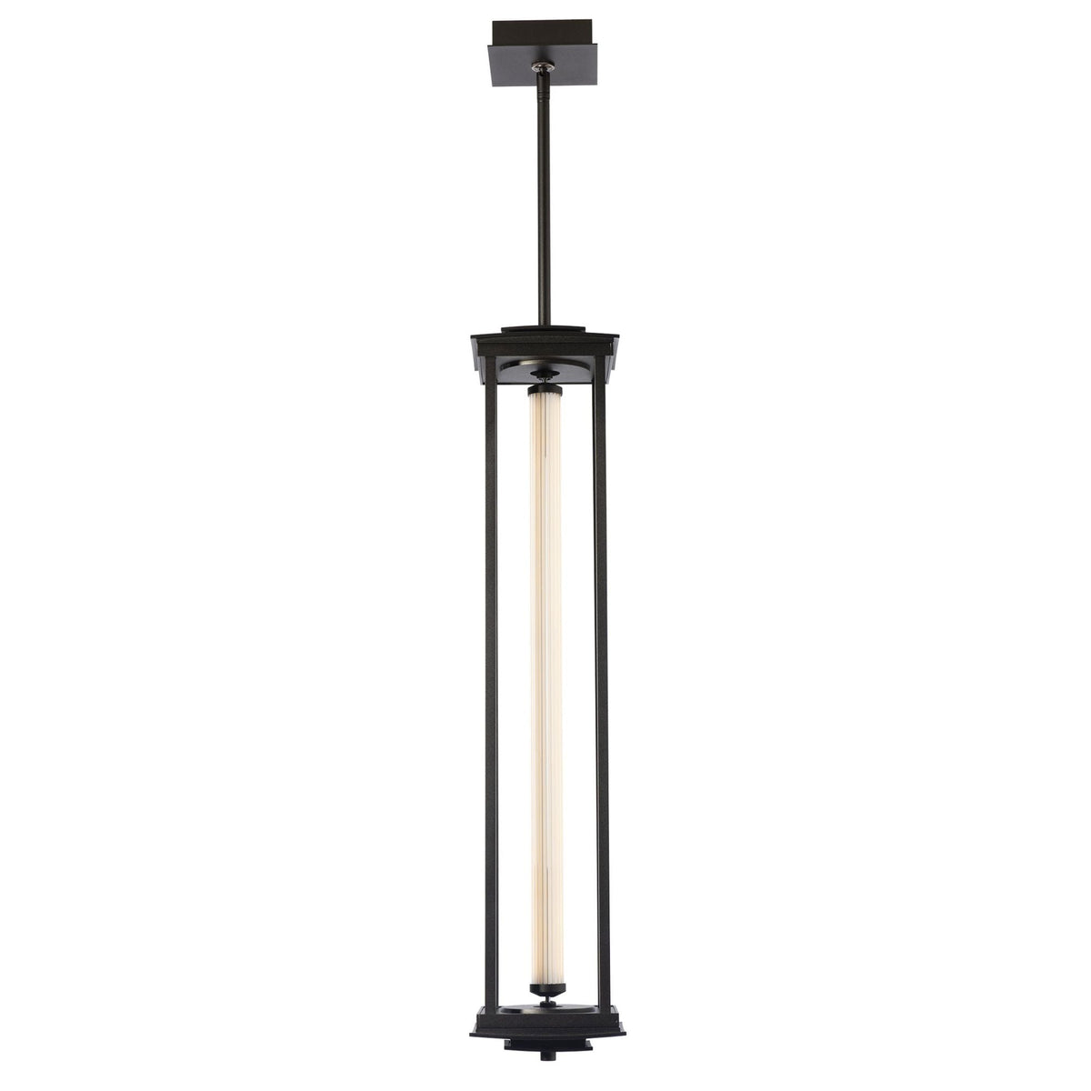 Athena 1-Light Large LED Lantern LED Clear Glass (ZM) in Oil Rubbed Bronze