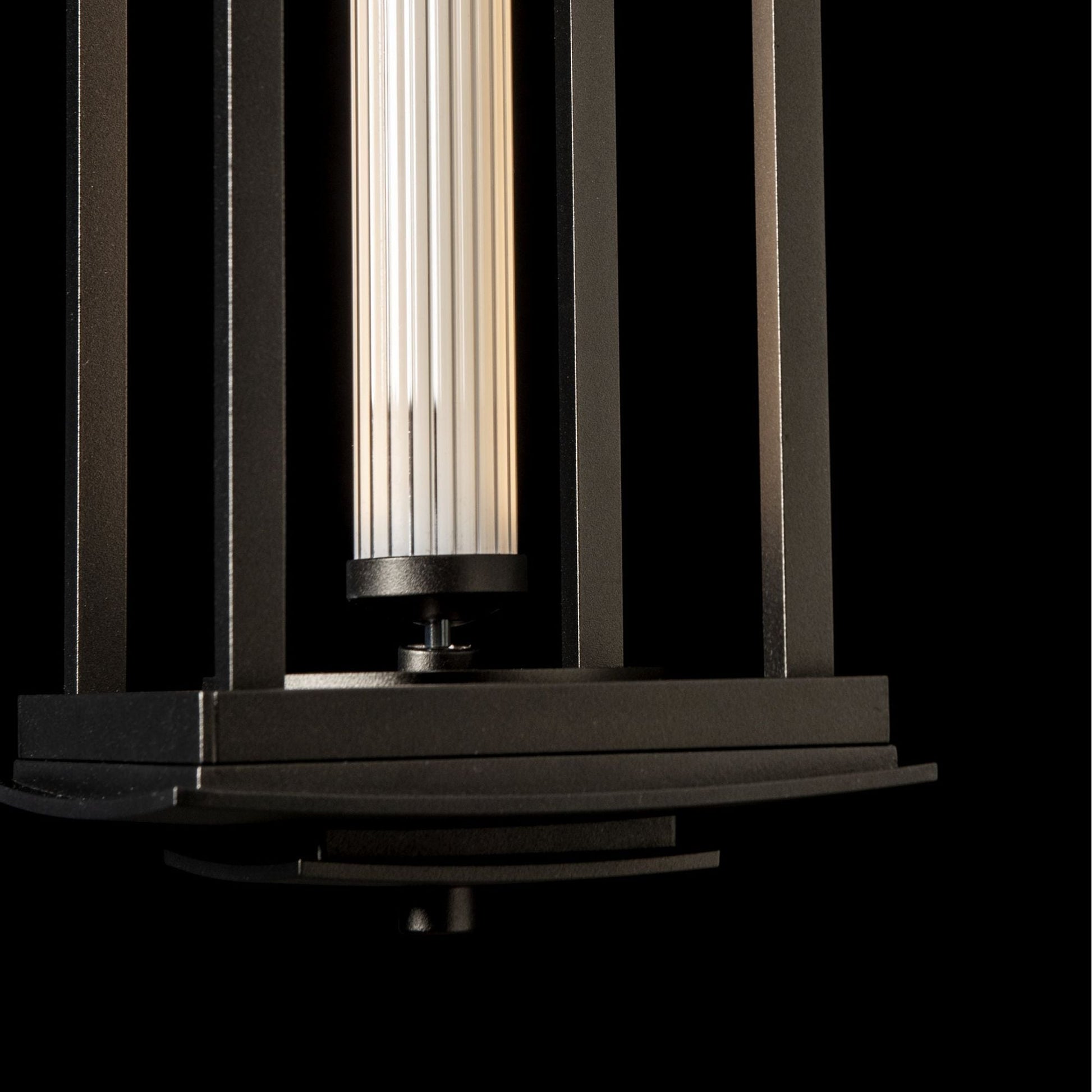 Athena 1-Light Large LED Lantern LED Clear Glass (ZM) in Oil Rubbed Bronze