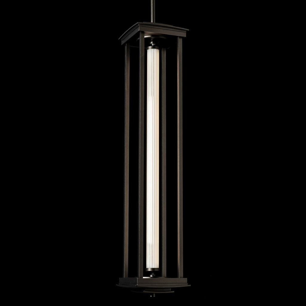 Athena 1-Light Large LED Lantern LED Clear Glass (ZM) in Oil Rubbed Bronze