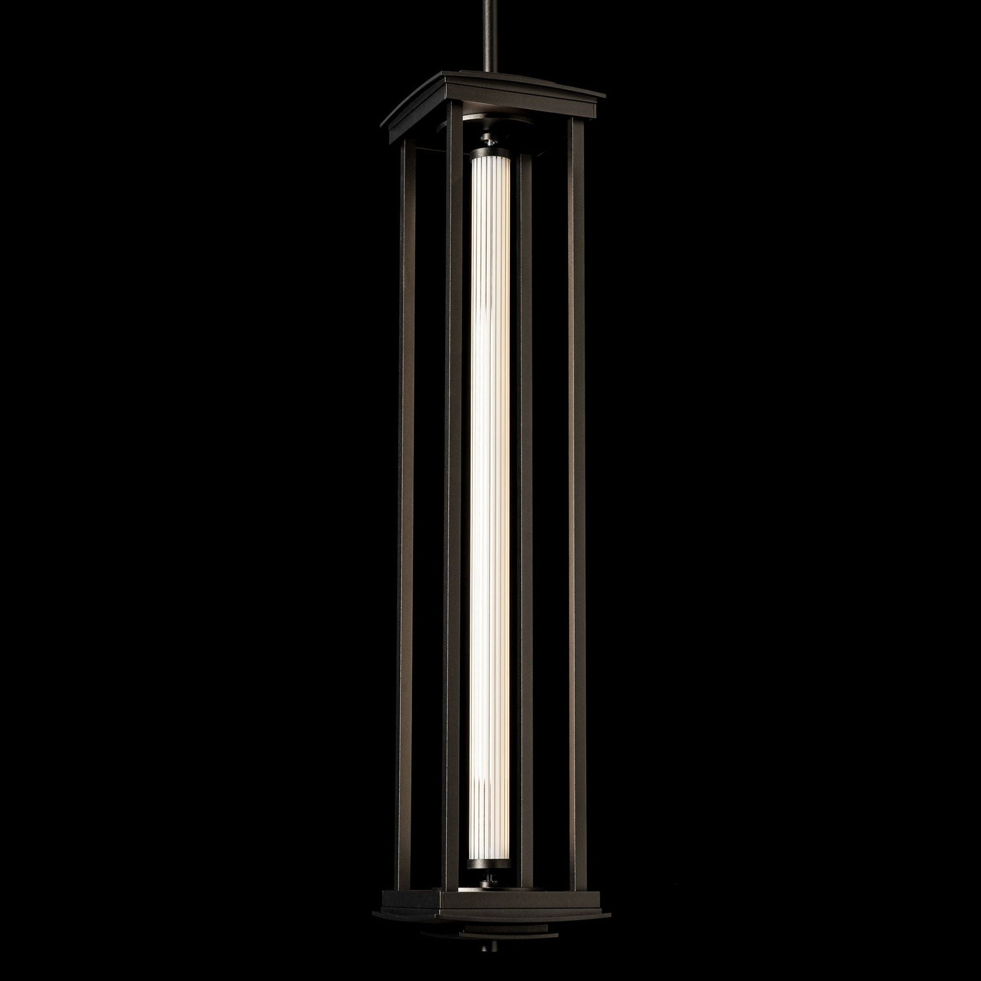 Athena 1-Light Large LED Lantern LED Clear Glass (ZM) in Oil Rubbed Bronze