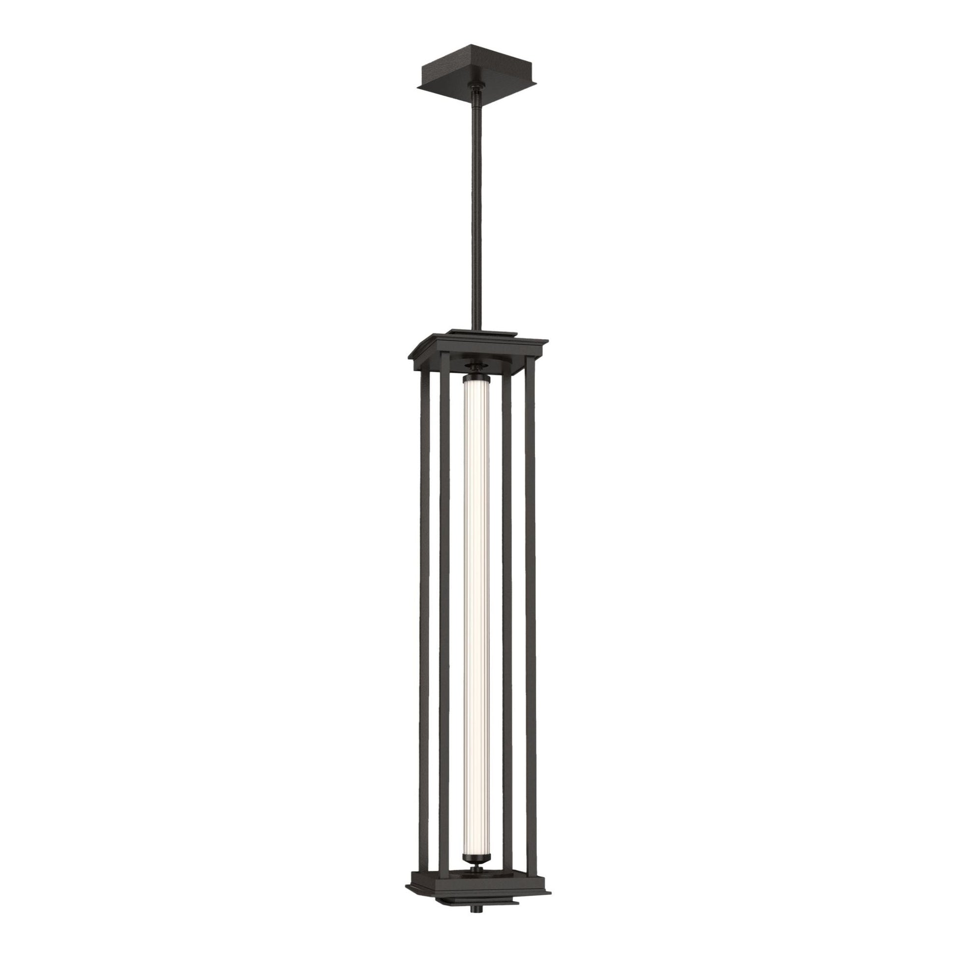Athena 1-Light Large LED Lantern LED Clear Glass (ZM) in Oil Rubbed Bronze