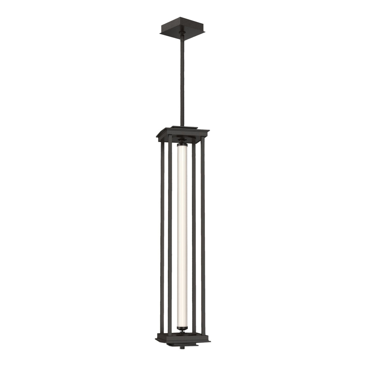 Athena 1-Light Large LED Lantern LED Clear Glass (ZM) in Oil Rubbed Bronze