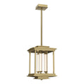 Athena 3-Light LED Lantern LED Clear Glass (ZM) in Modern Brass