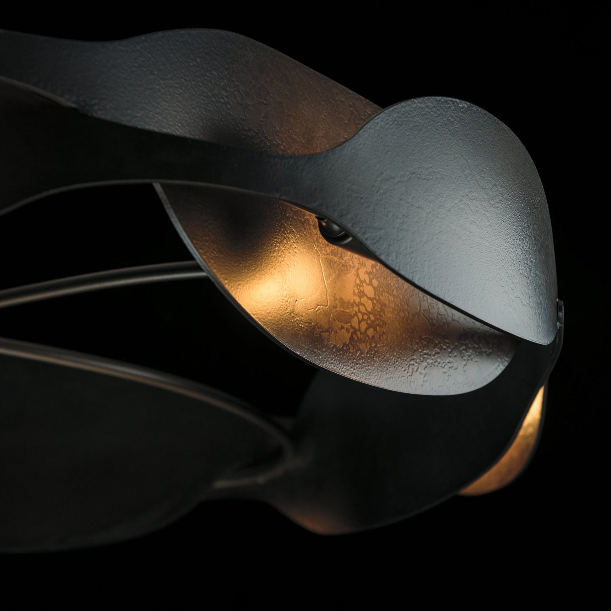 Waves Pendant 6-Light in Dark Smoke