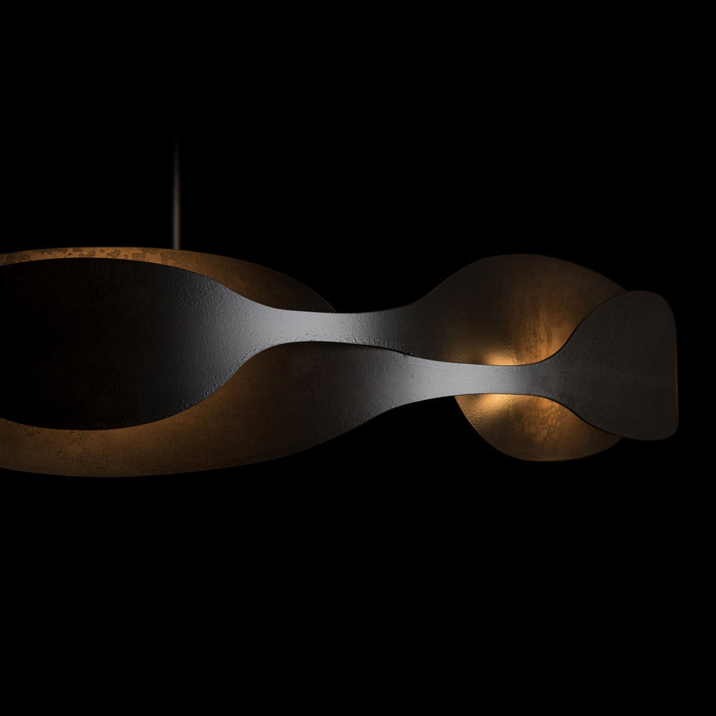 Waves Pendant 6-Light in Dark Smoke