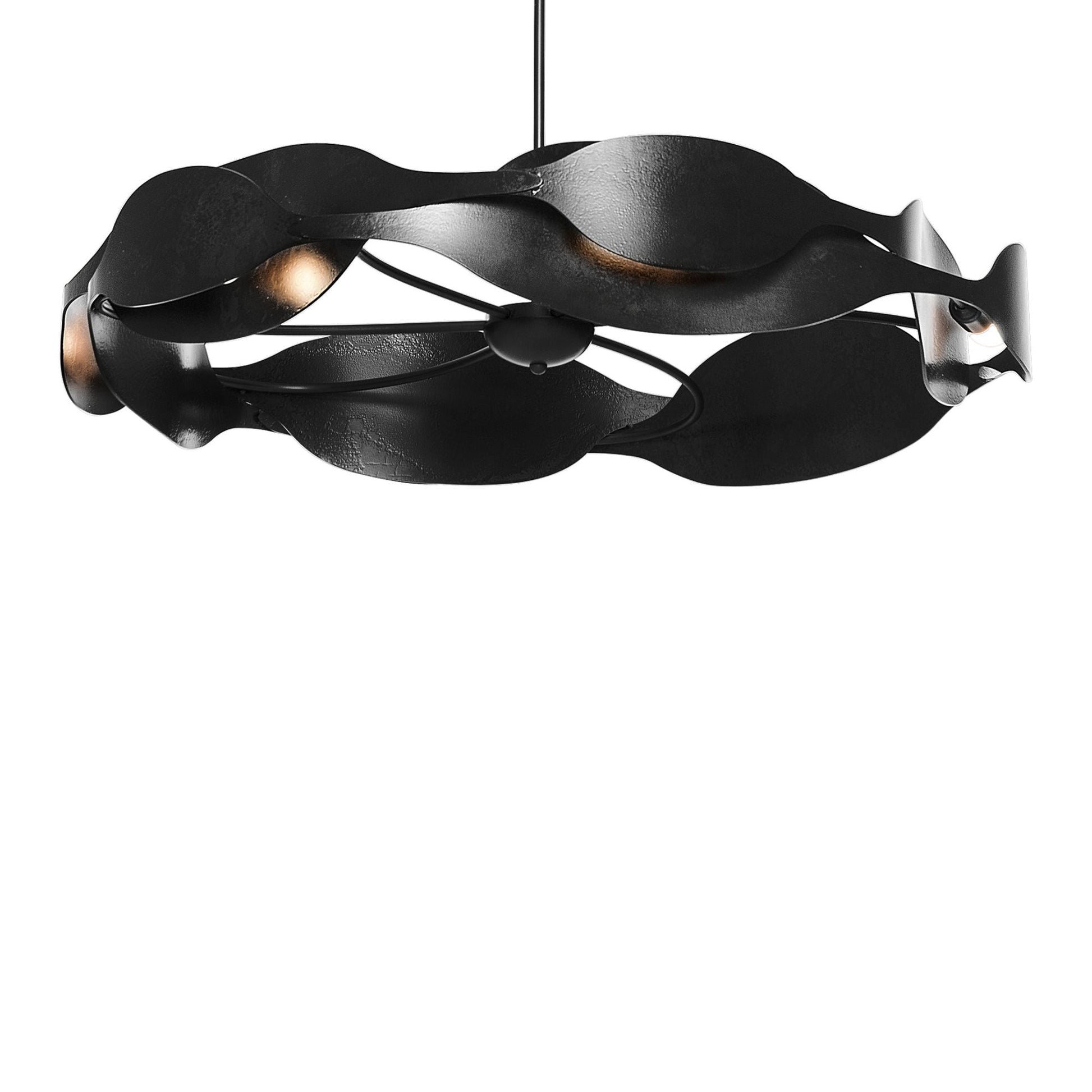 Waves Pendant 6-Light in Black