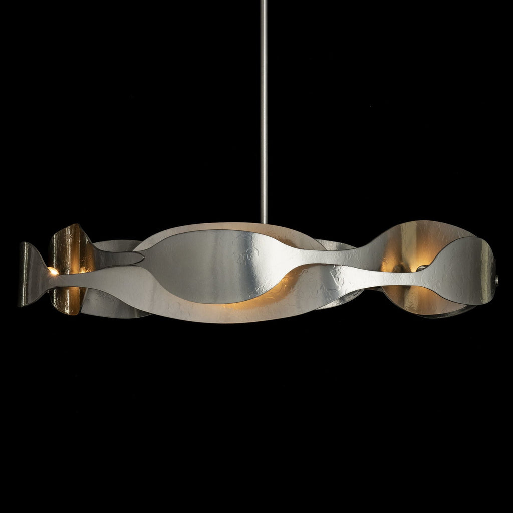 Waves Pendant 6-Light in Sterling