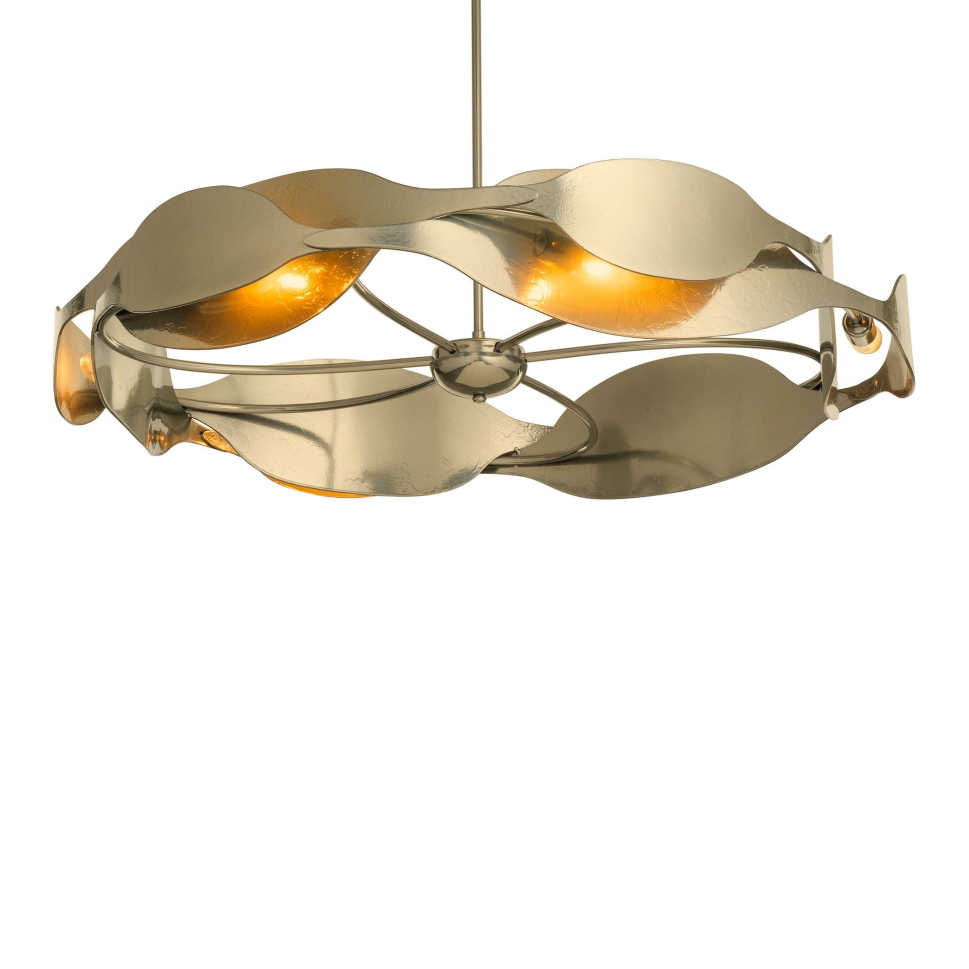 Waves Pendant 6-Light in Modern Brass