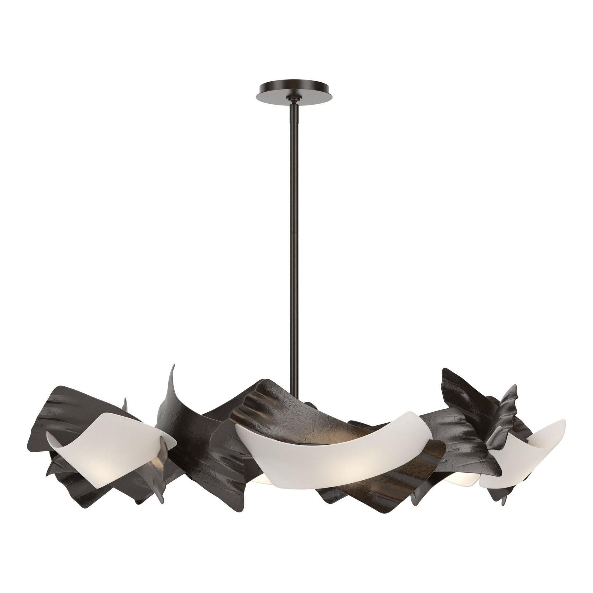 Crest 6-Light Circular Pendant 6-Light Frosted Glass (FD) in Oil Rubbed Bronze