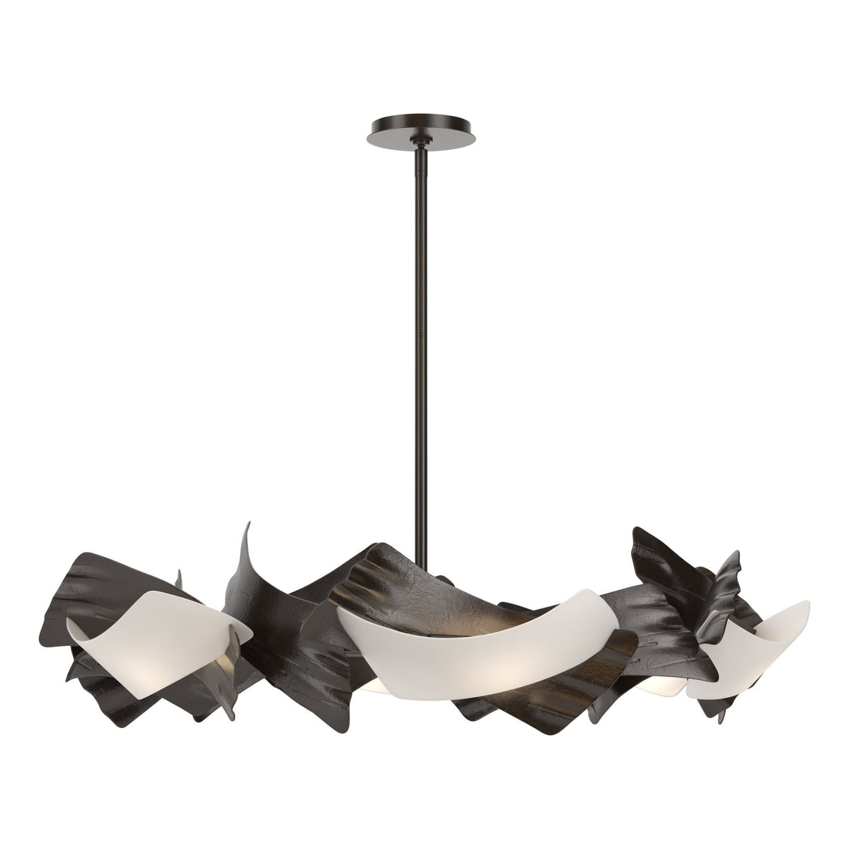 Crest 6-Light Circular Pendant 6-Light Frosted Glass (FD) in Oil Rubbed Bronze