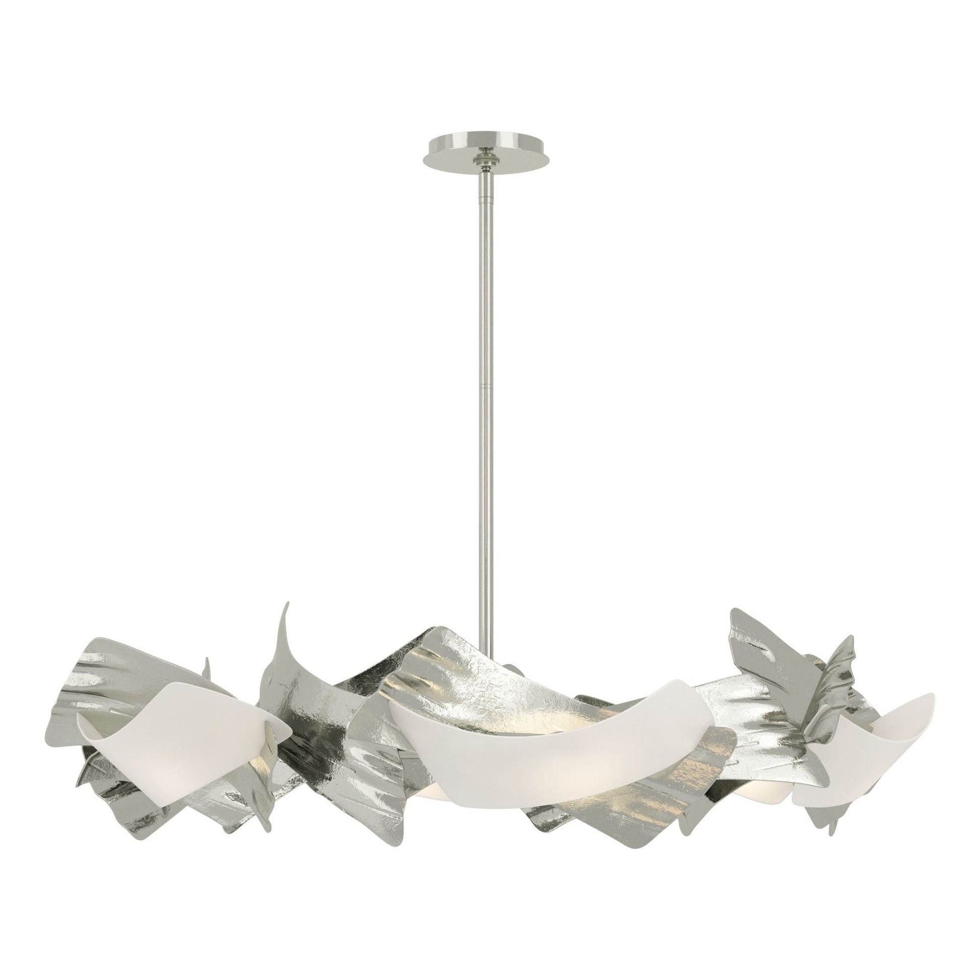 Crest 6-Light Circular Pendant 6-Light Frosted Glass (FD) in Sterling