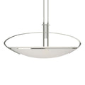 Mackintosh Large Pendant 2-Light Opal Glass (GG) in Sterling