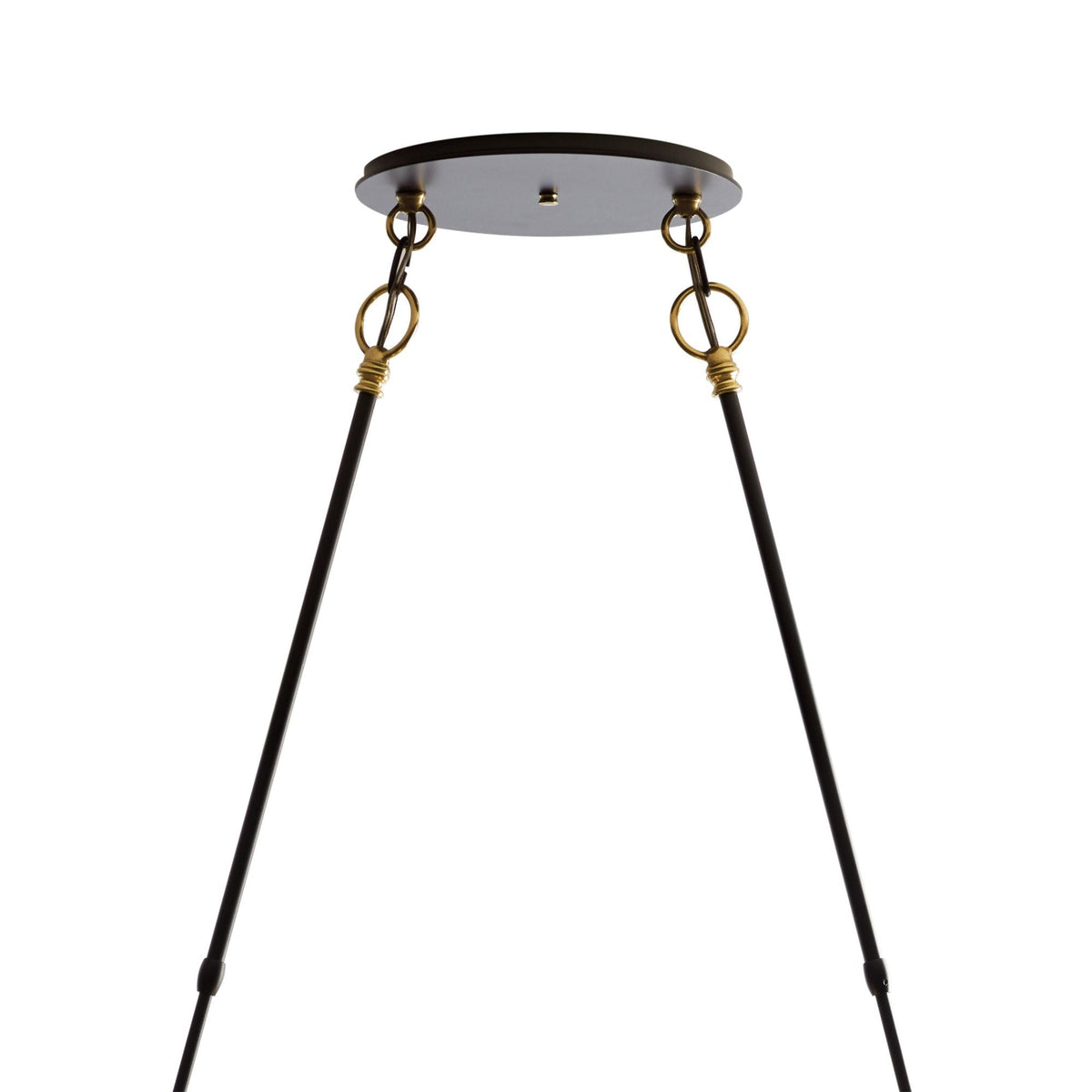 Otto Sphere Pendant 2-Light Stainless Steel Mesh (ZK) in Black with Brass Accents