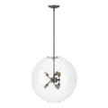 Sfera 6-Light Pendant 6-Light Clear Glass (ZM) in Dark Smoke