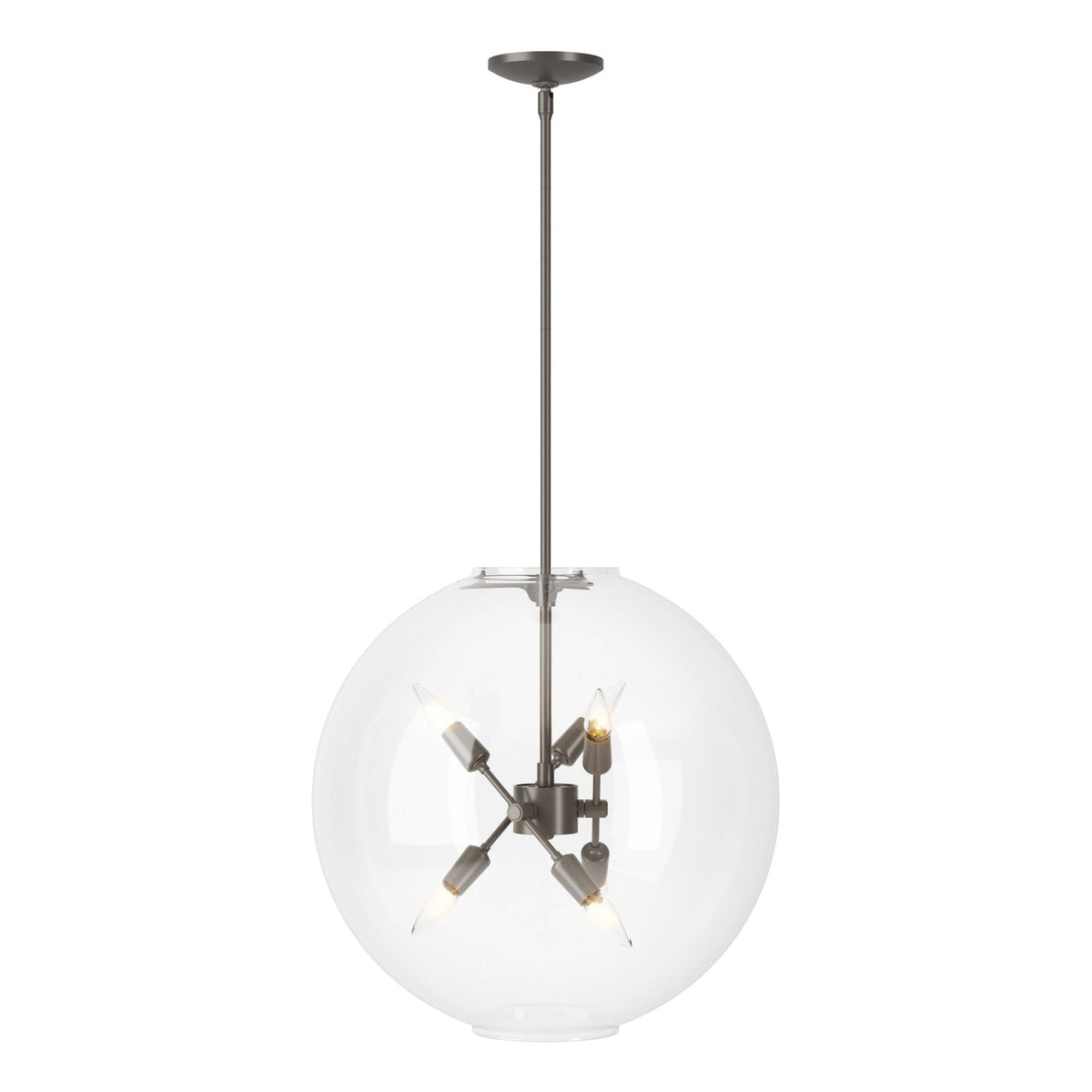 Sfera 6-Light Pendant 6-Light Clear Glass (ZM) in Dark Smoke