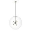 Sfera 6-Light Pendant 6-Light Clear Glass (ZM) in Sterling