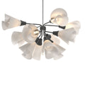 Mobius 12-Light Pendant 12-Light Spun Frost (SH) in Black